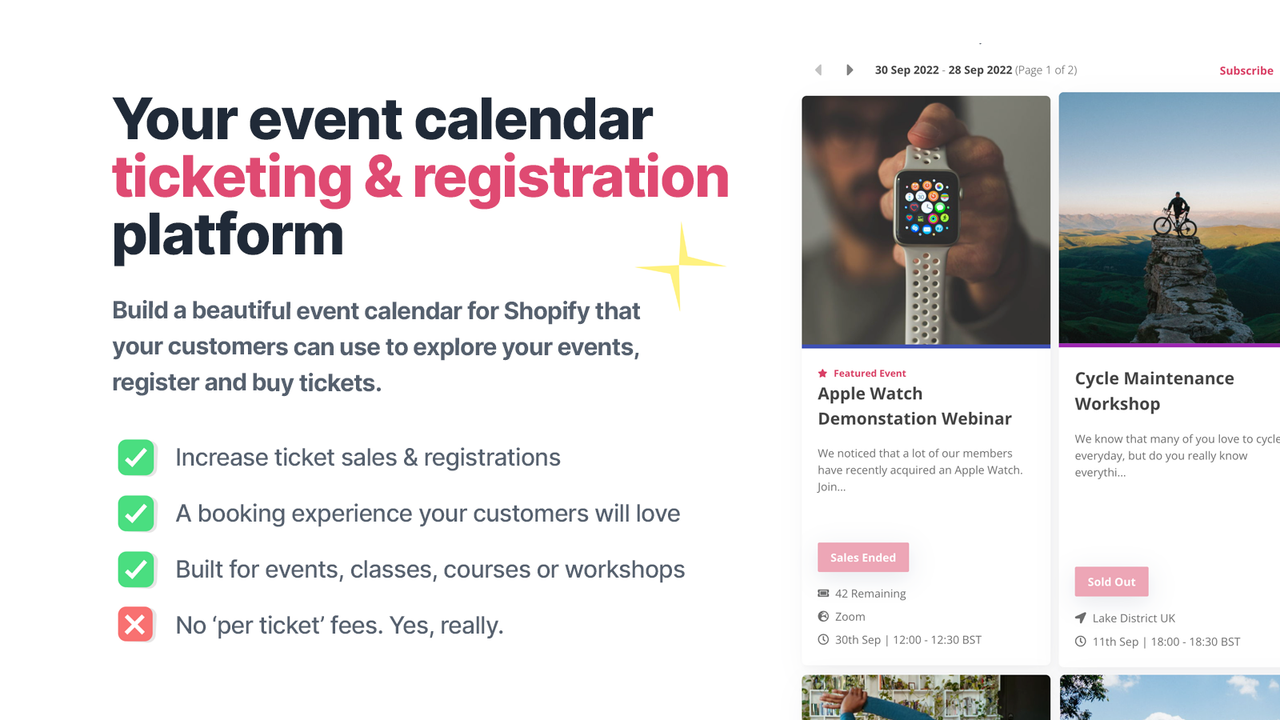 Event Calendar: Tickets & RSVP Screenshot