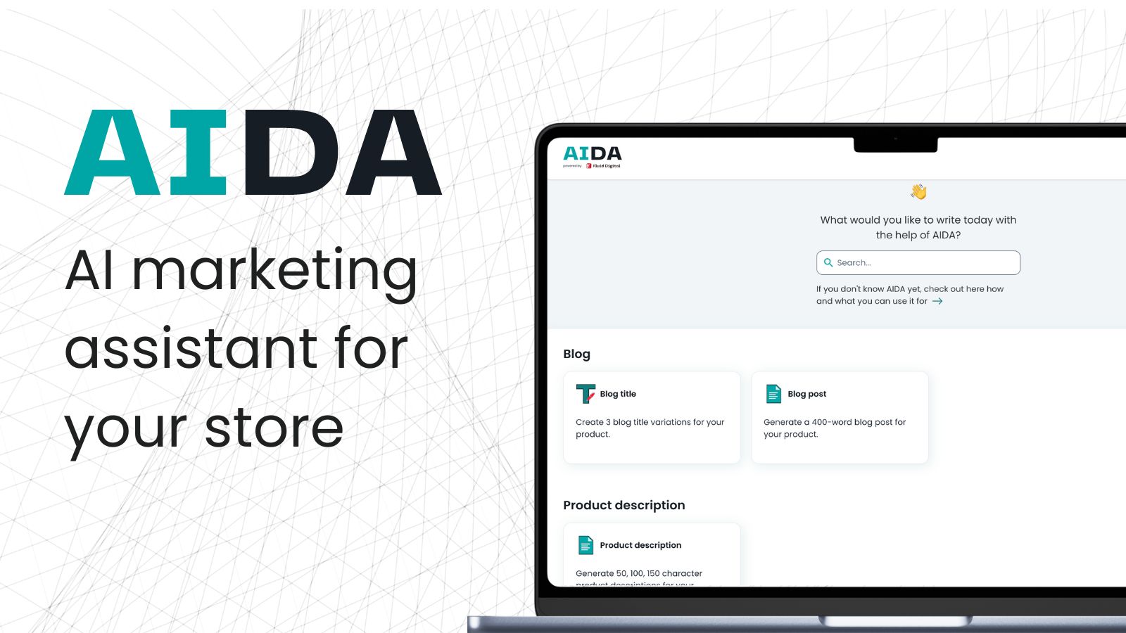 AIDA, assistant marketing AI pour votre boutique en ligne