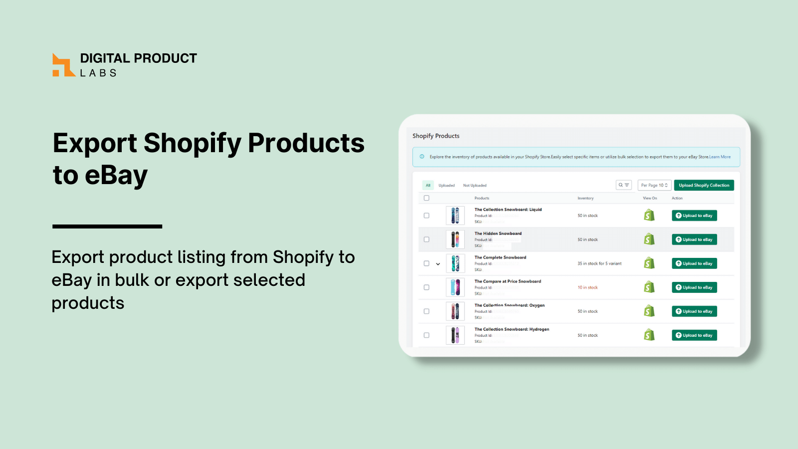 Exporteer Shopify-producten naar eBay