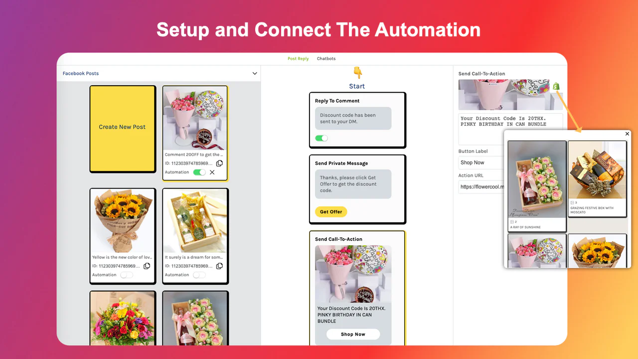 Sincronize produtos para Instagram e Facebook