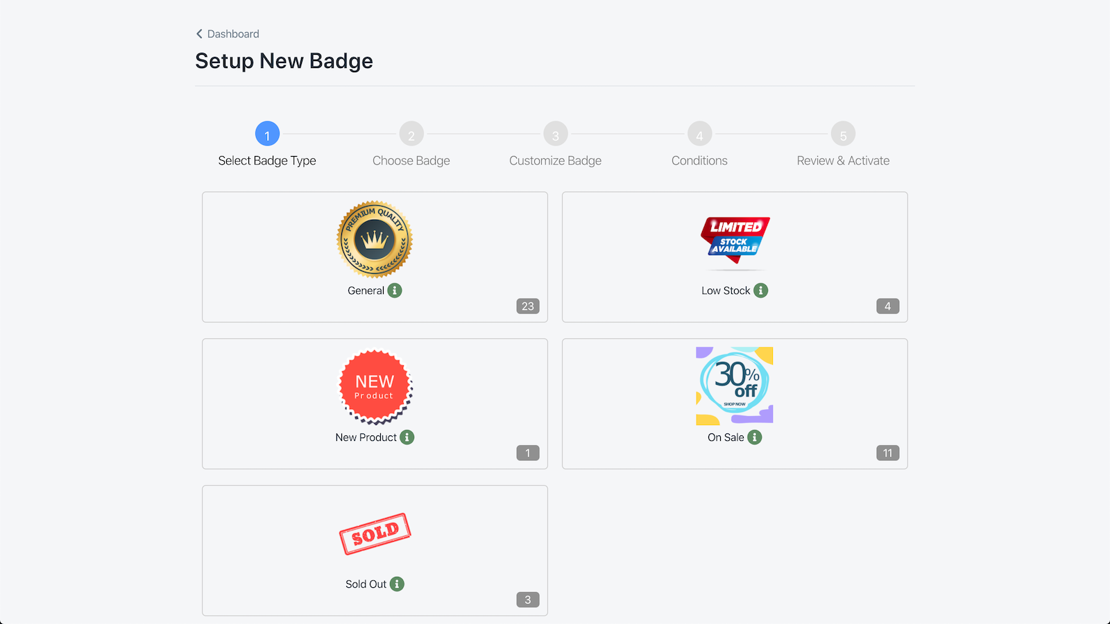 Badgify Badge Types