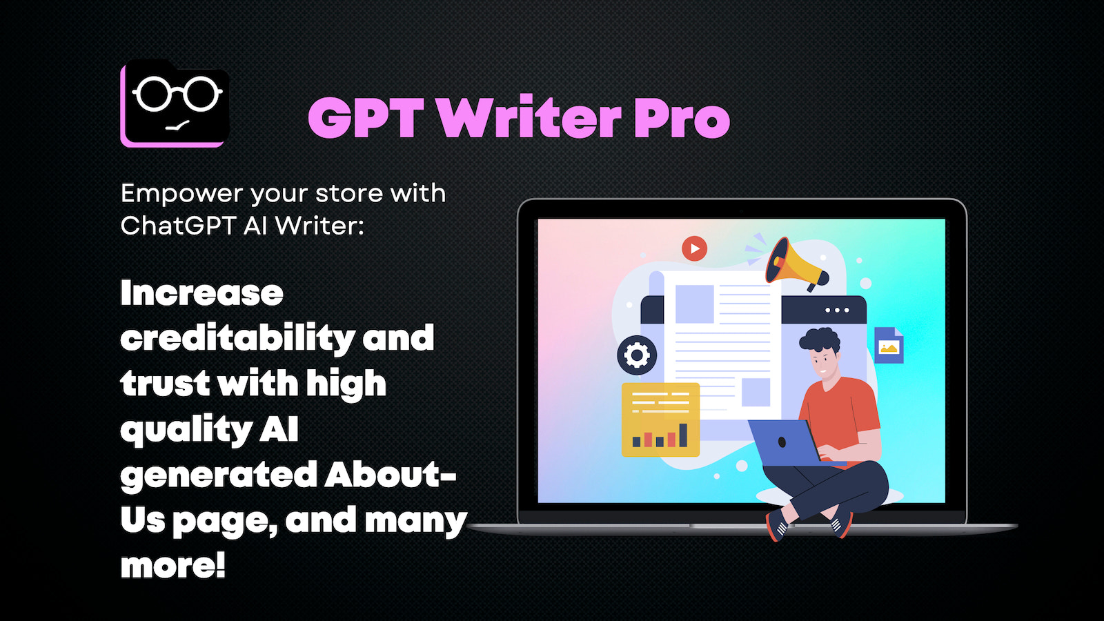 Application de marketing d'optimisation de page GPT Writer Pro