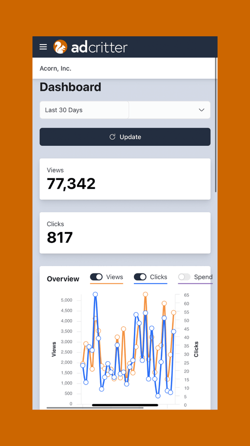 Accès 24/7 à vos données via le tableau de bord