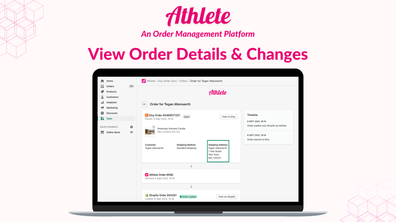 Athlete Orderdetails