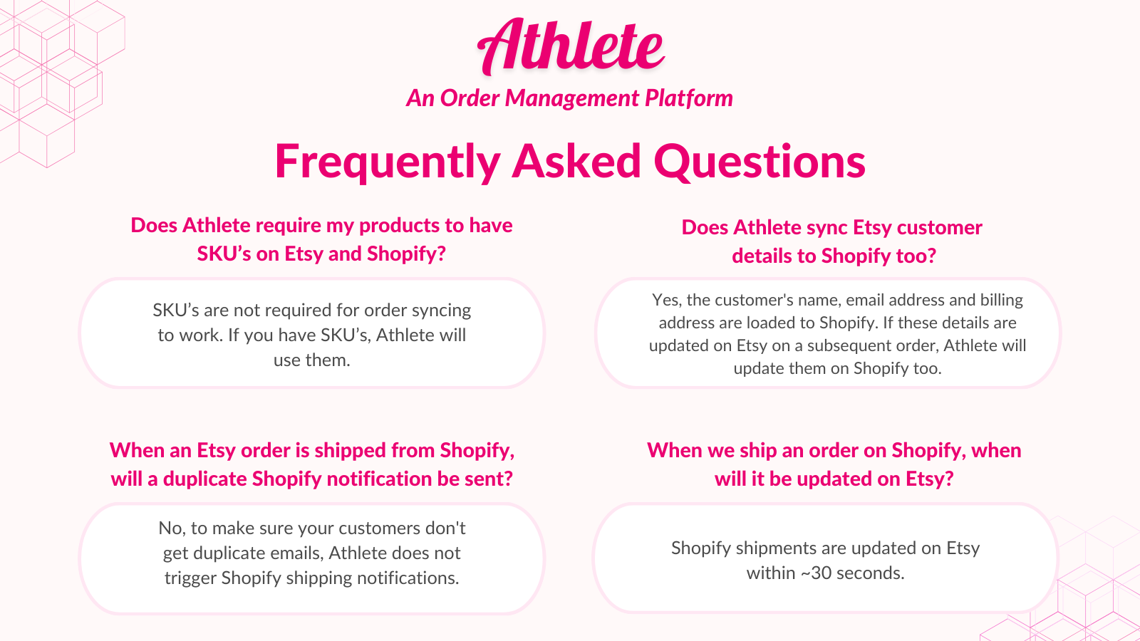 Athlete FAQ