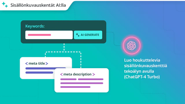 Shopify SEO Sisällönkuvauskentät AI:lla