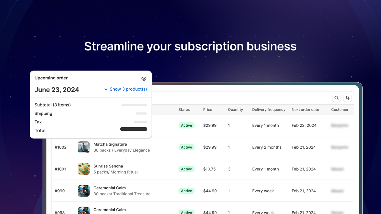 manage subscription