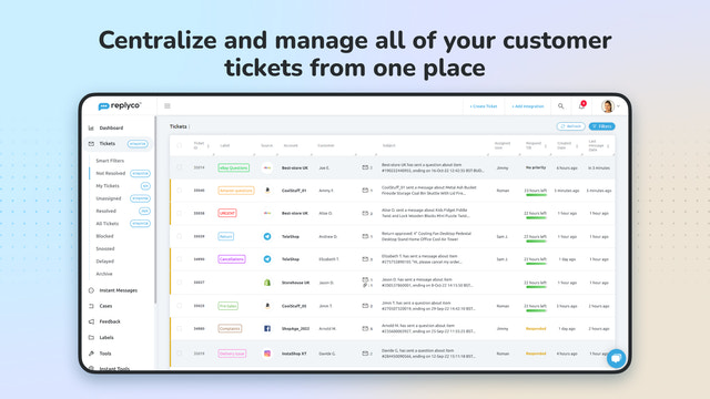 Replyco - Manage all of your customer tickets from one place