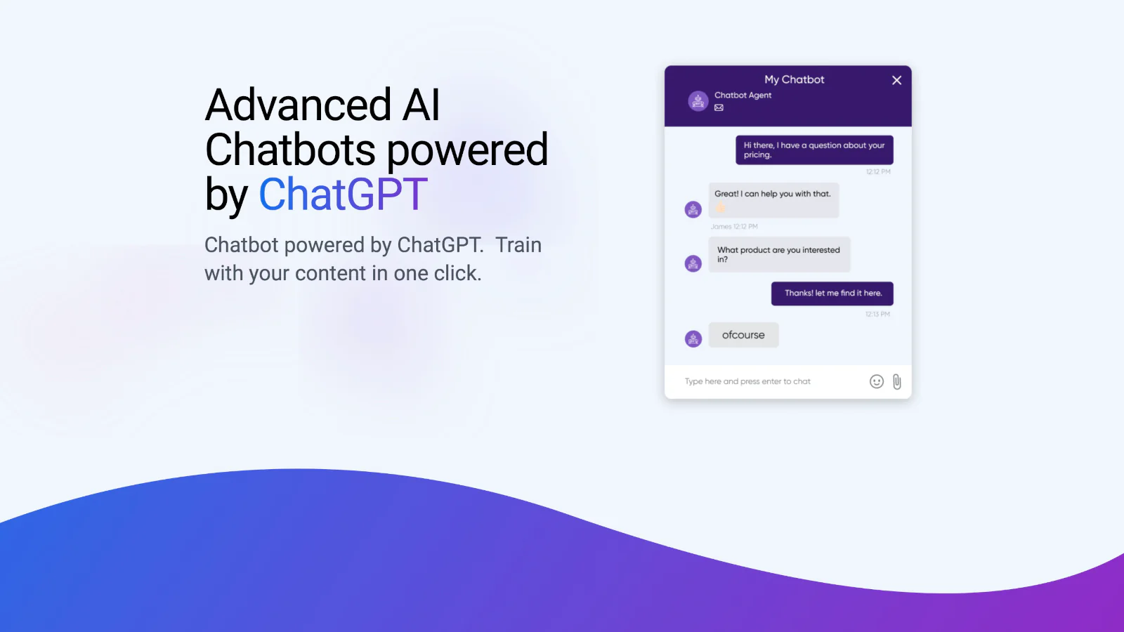 Construya chatbots impulsados por ChatGPT y entrenados con sus datos