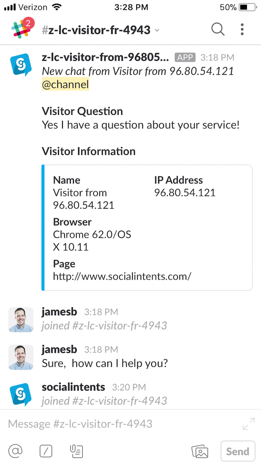 slack chat