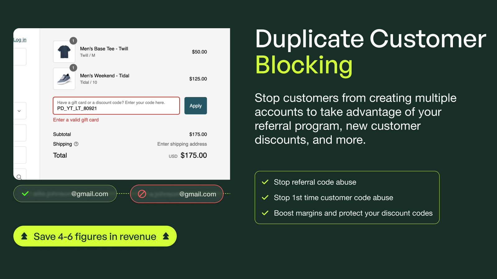 Detect duplicate account fraud/abuse