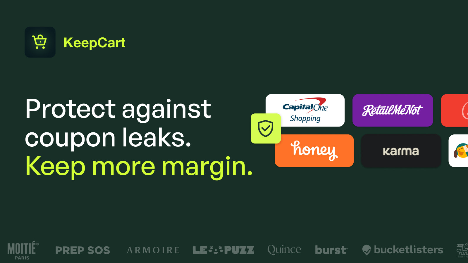 Protect your store against coupons leaks. Keep more margins.