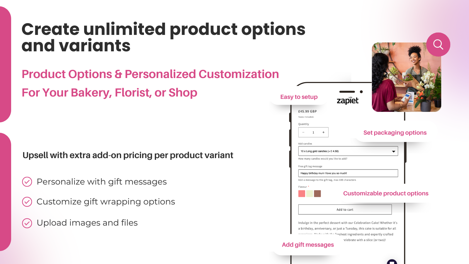 Zapiet - Product Options