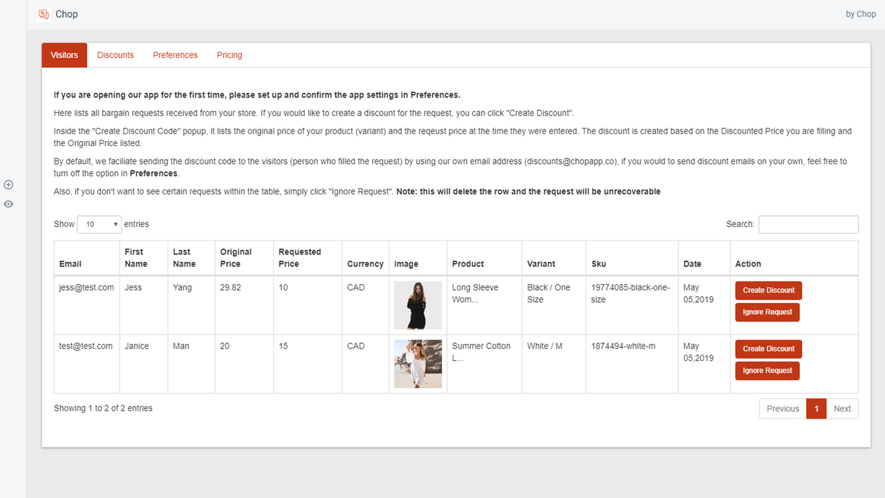 Tableau de bord principal visualisant vos leads entrants