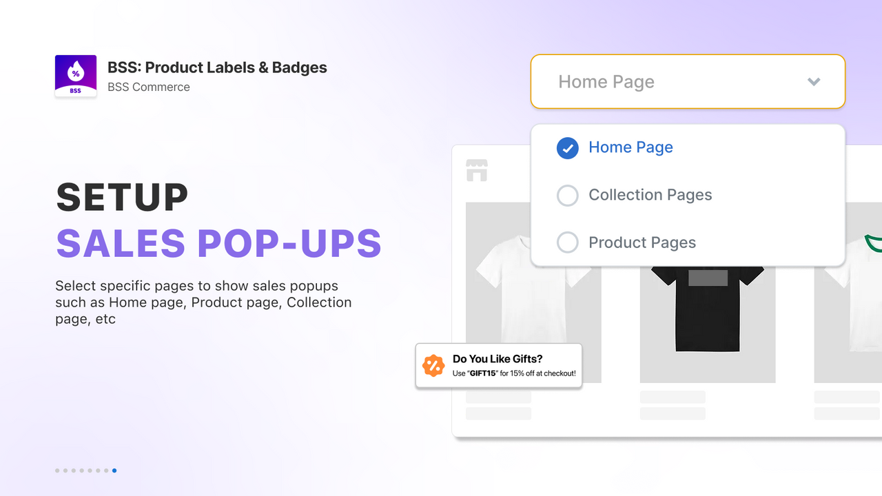 Numerous Types of Sales Pop-up for various pages