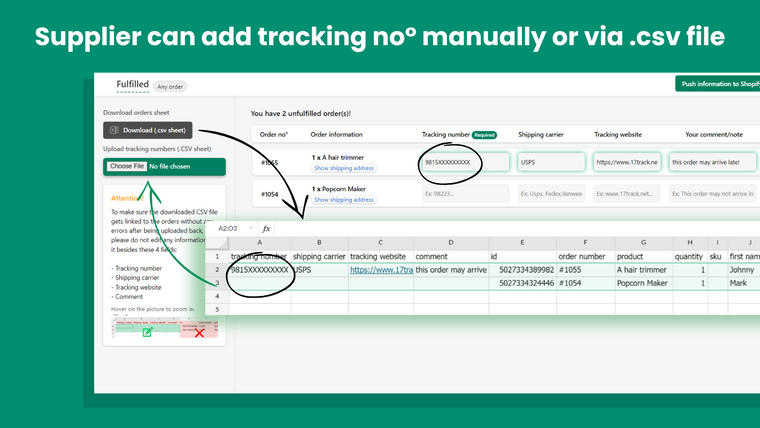 Fulfilled ‑ Auto fulfillment Screenshot