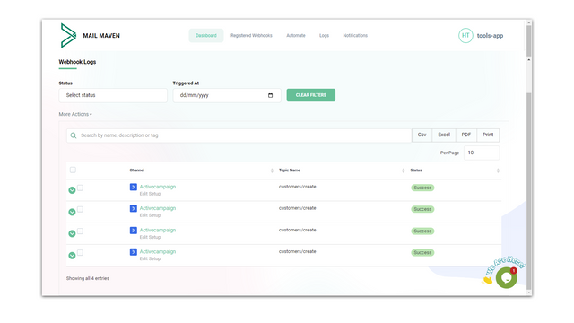 registrierte-Webhooks