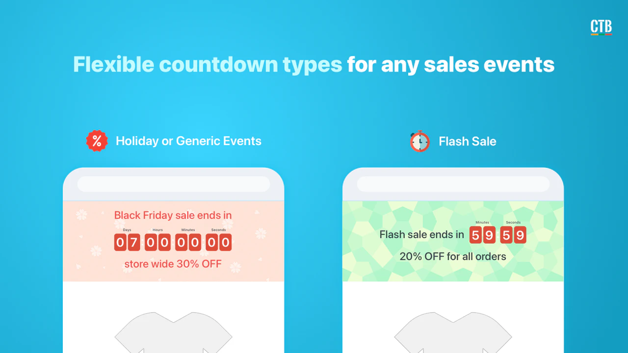 Shopify App, Countdown Timer Bar by Hextom, flash sales, urgency