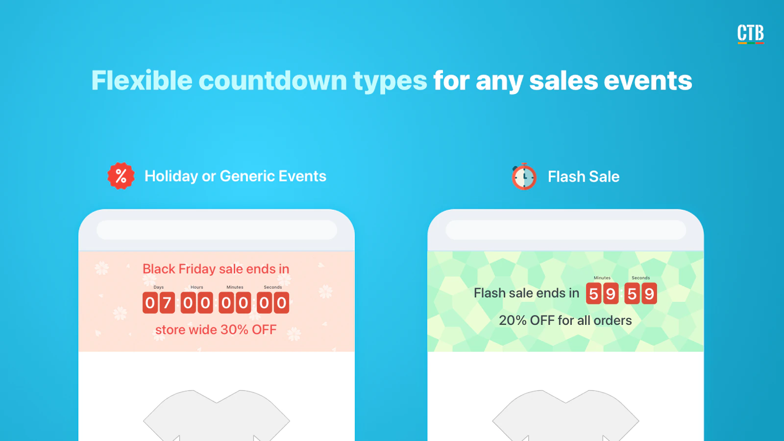 Aplicación Shopify, Countdown Timer Bar de Hextom, ventas flash, urgencia