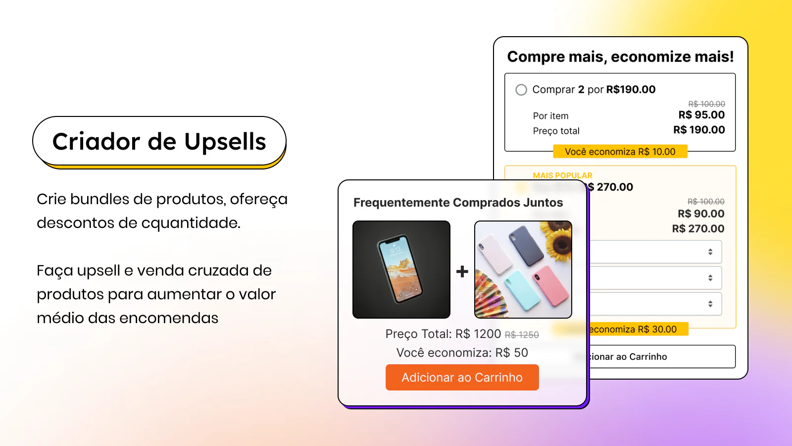 Criador de Upsells