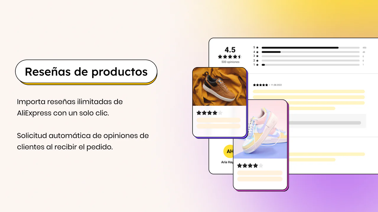 Reseñas de productos