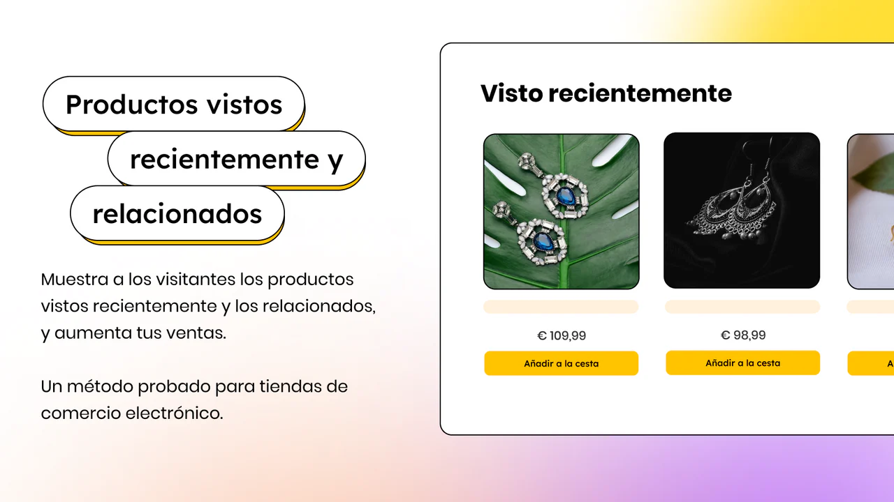 Productos vistos recientemente y relacionados