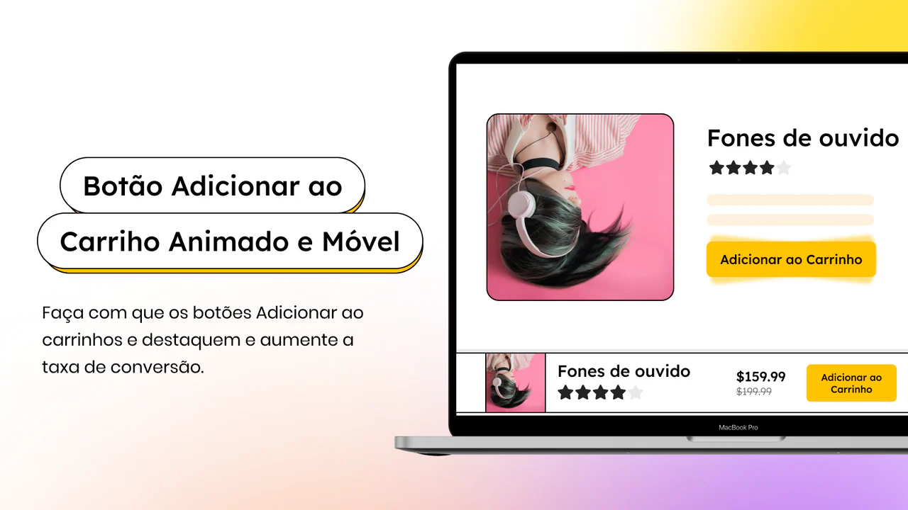 Botão Adicionar ao Carriho Animado e Móvel