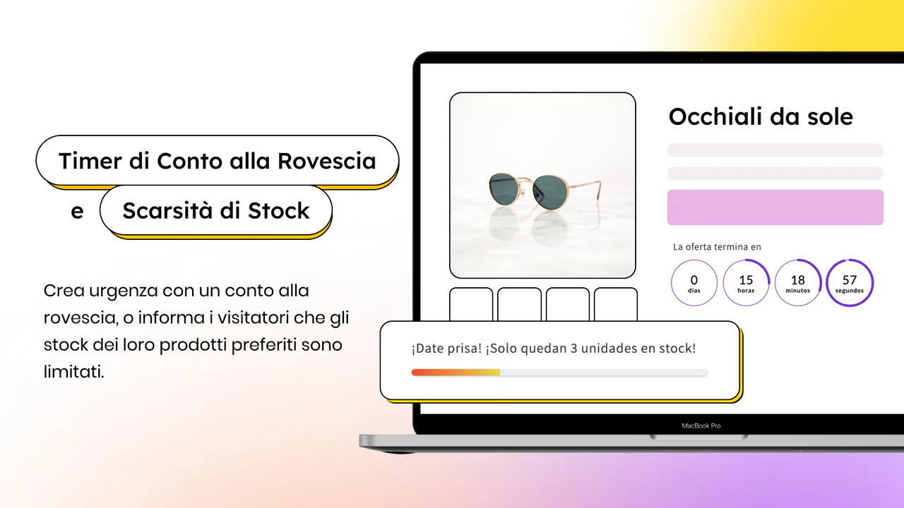 Timer di Conto alla Rovescia e Scarsità di Stock