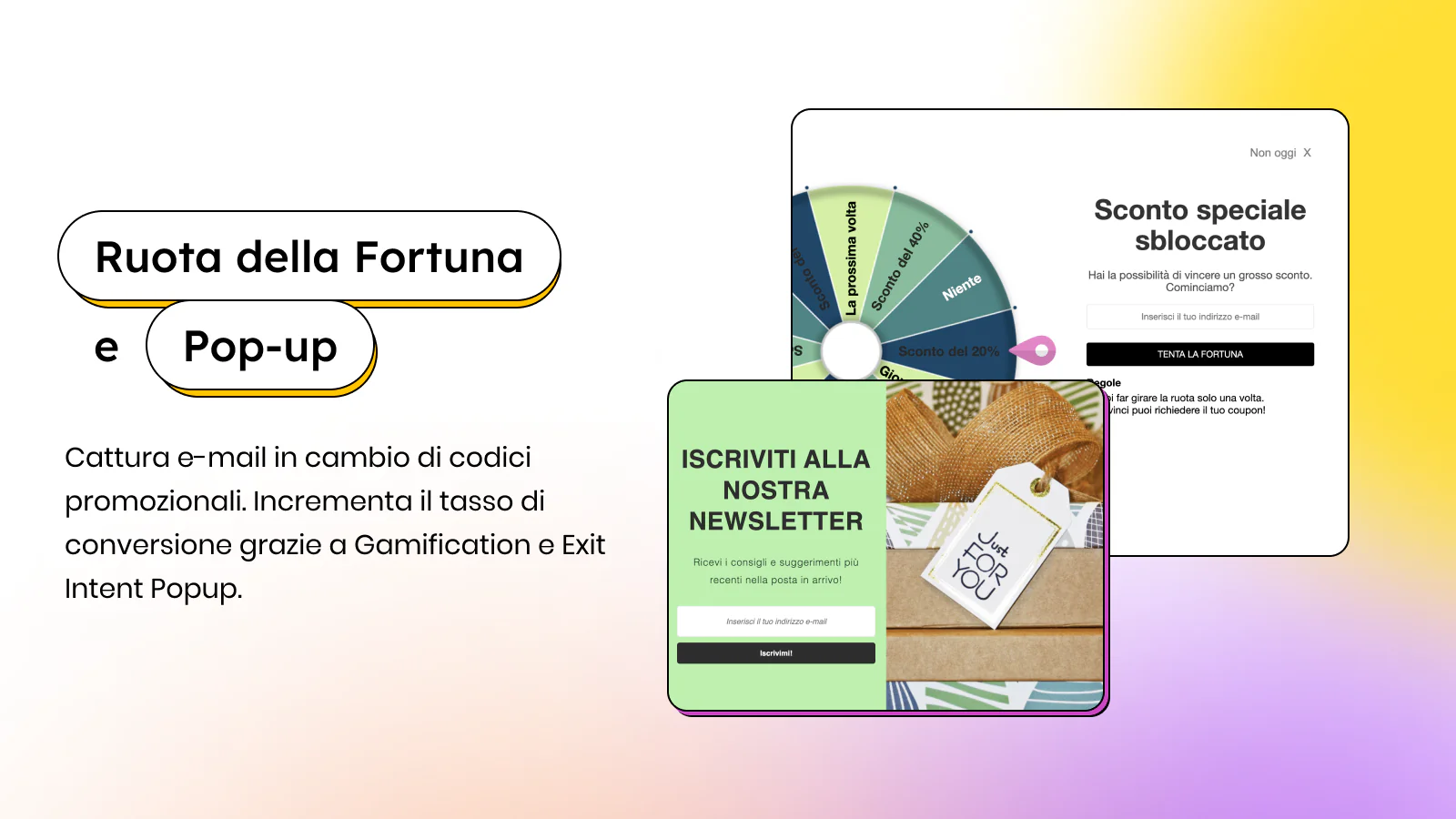 Ruota della Fortuna e Pop-Up