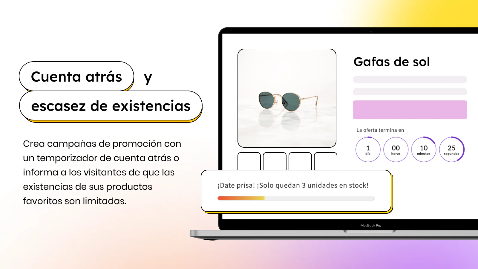 Cuenta atrás y escasez de existencias