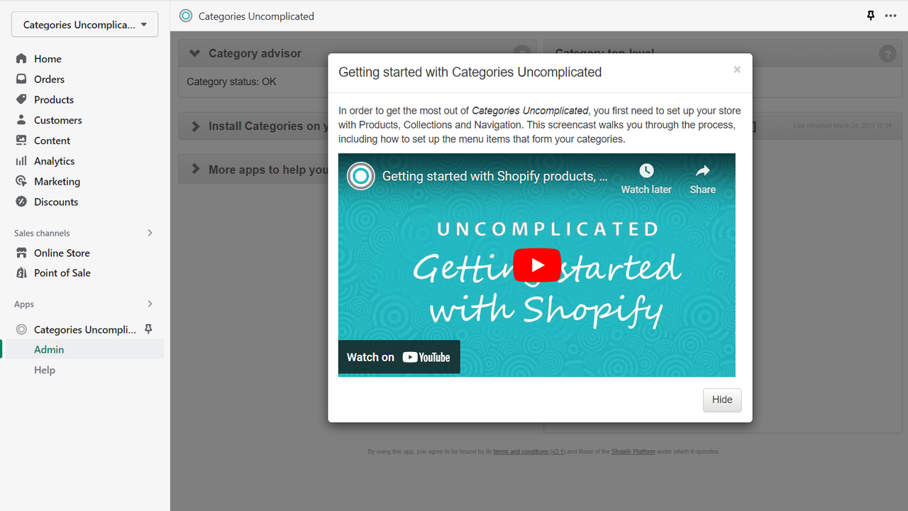 'Getting Started' guide and screencast to help you get set up