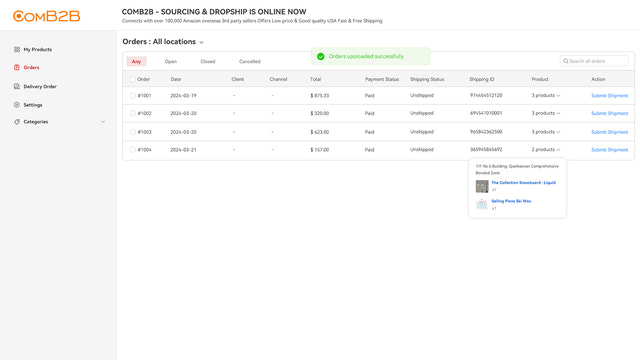 Synchronisez les commandes automatiquement