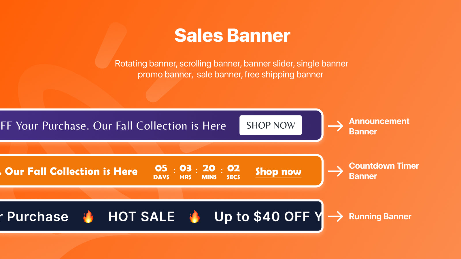 BSS: Sale banner, sales pop up Screenshot