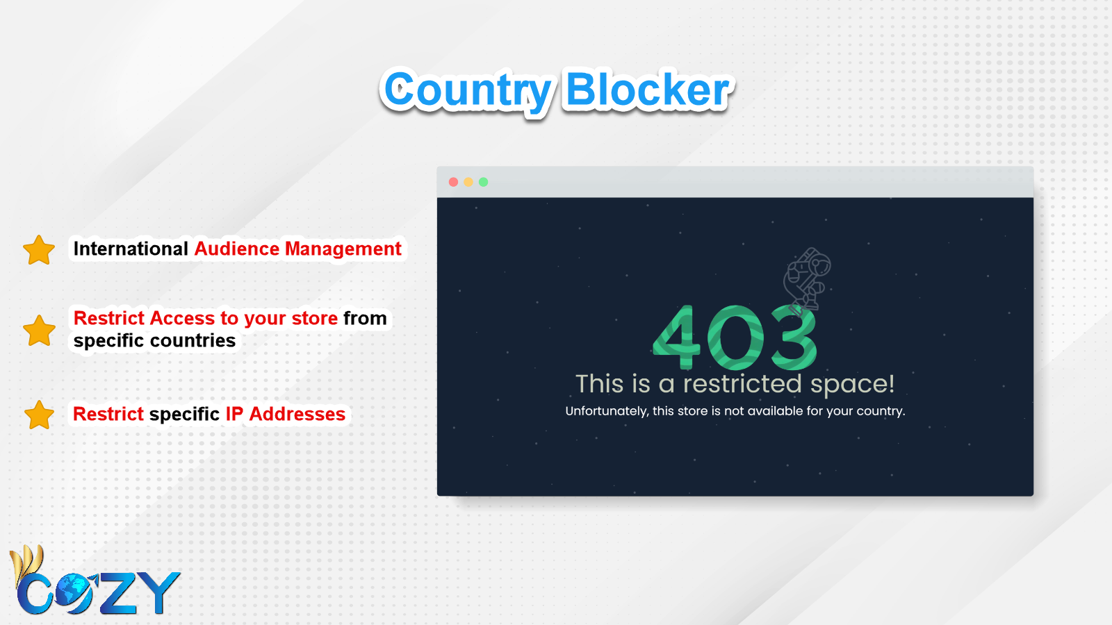 Blokkeer bezoekers uit ongewenste landen
