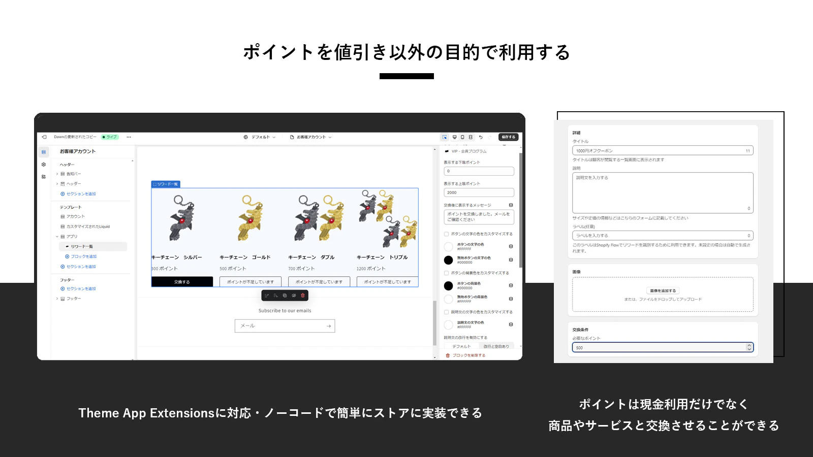 ポイントを値引き以外の目的で使用する