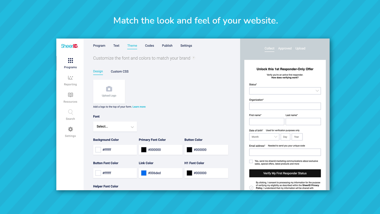 Match your Store's Theme & Brand Design