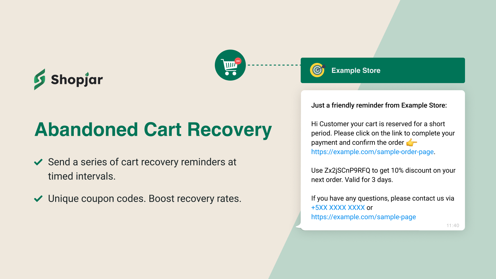 WhatsApp Abandoned Cart Recovery automation