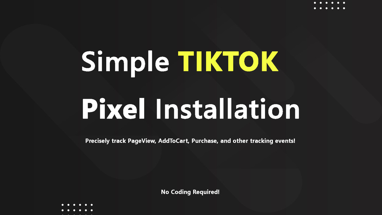 tiktok pixel auf shopify installieren