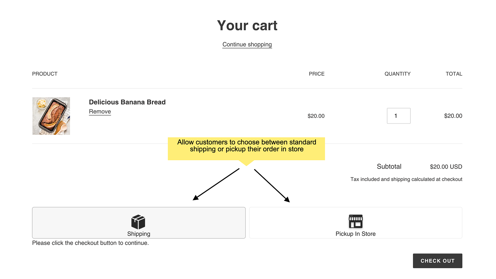 Store Pickup Click and Collect