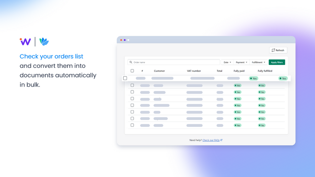 Convertissez vos commandes en documents automatiquement