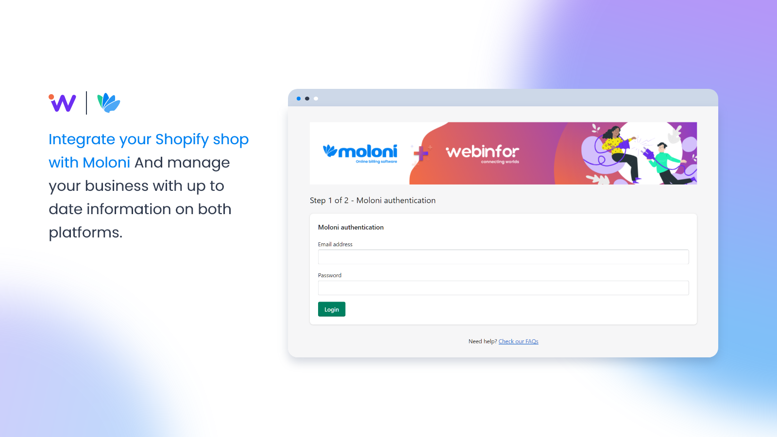 Integrate your Shopify store with Moloni