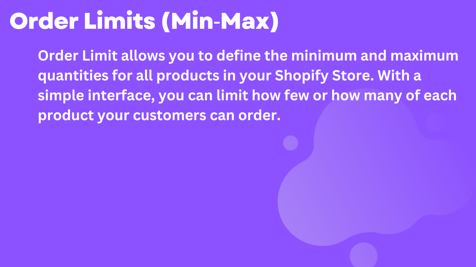 Order Limit