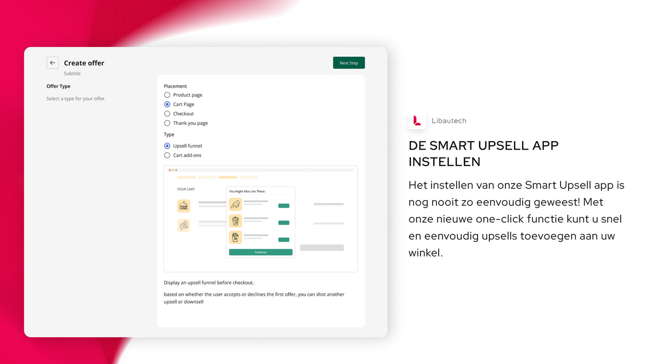 De Smart Upsell App instellen