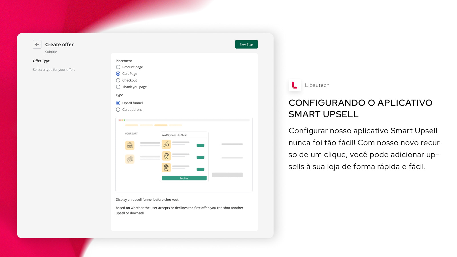 Configurando o aplicativo Smart Upsell