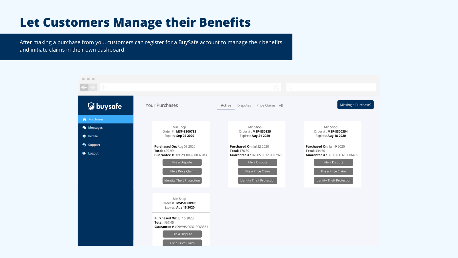 BuySafe Guaranteed Trust Badge Screenshot