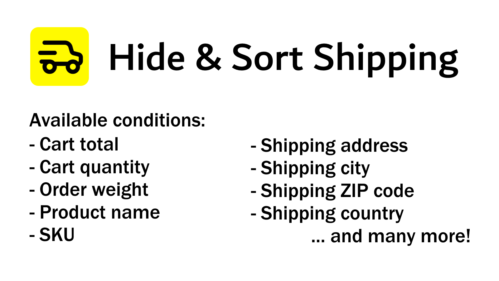 Hide & Sort Shipping