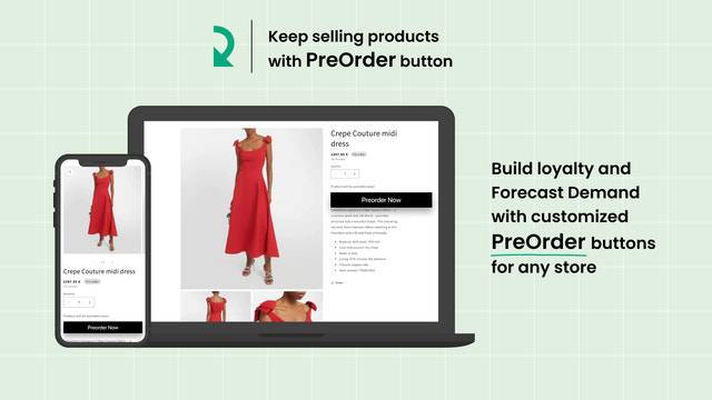 Add “preorder” button to enable presale for your store