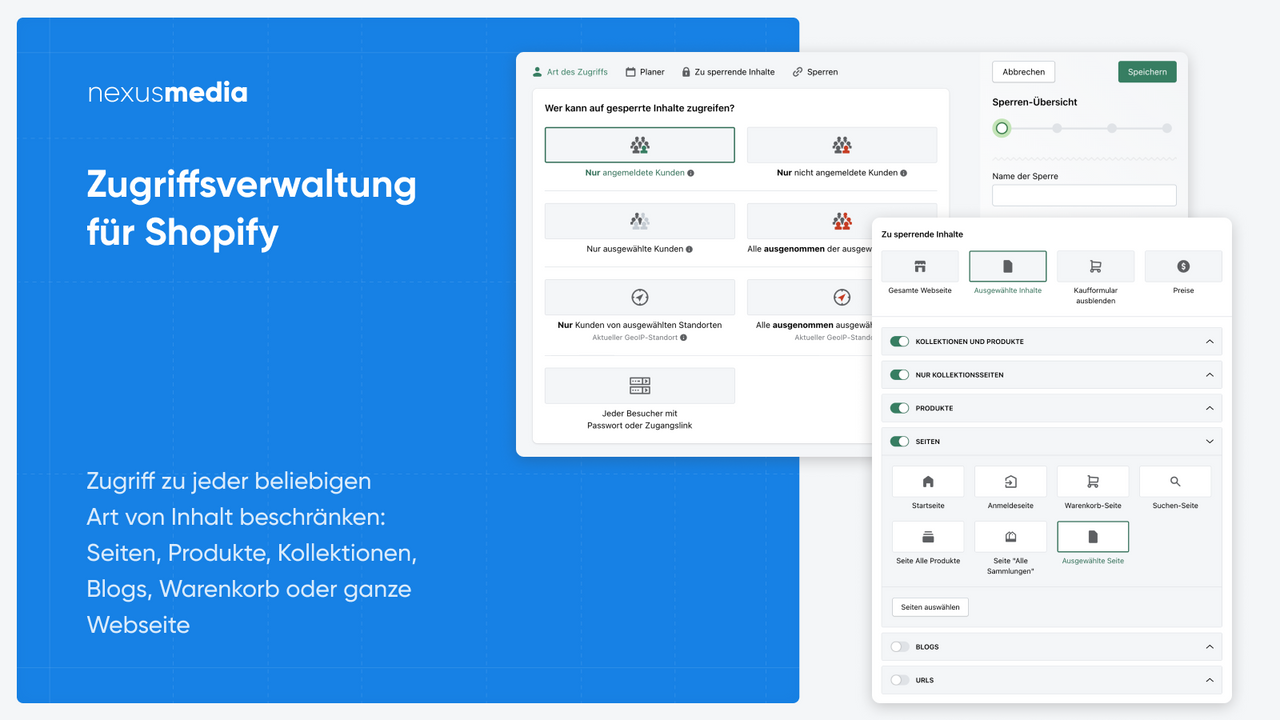 Zugriffsverwaltung für Shopify