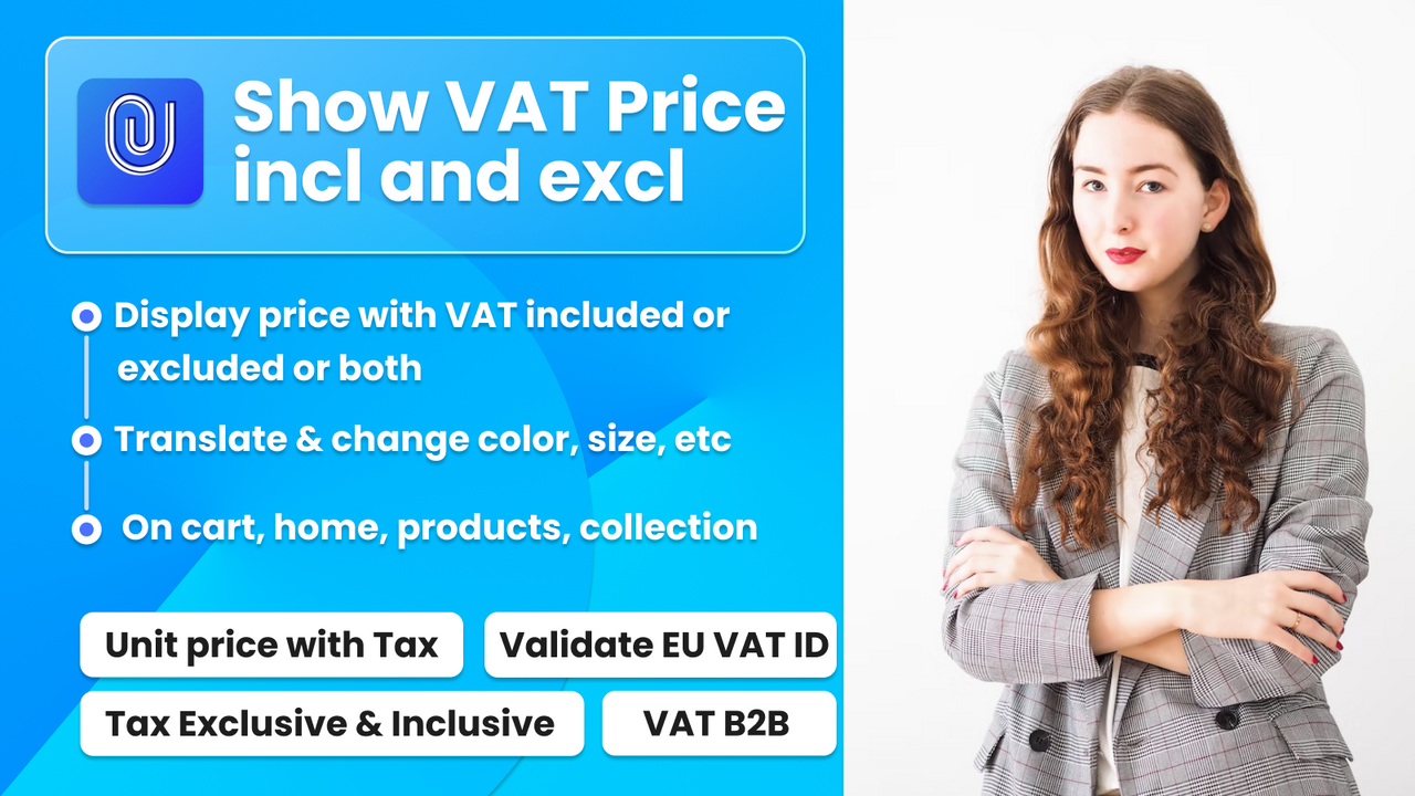 Validar IVA e mostrar preço exclusivo e inclusivo de IVA para produtos