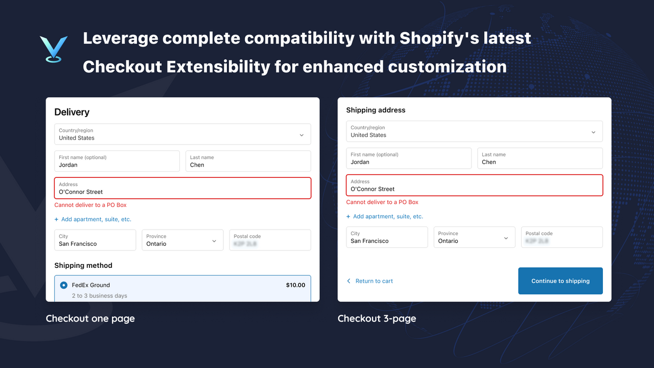 Compatibility with Shopify's latest Checkout Extensibility